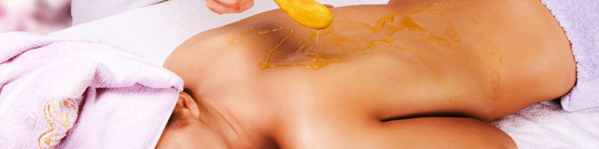 spa treatment with honey